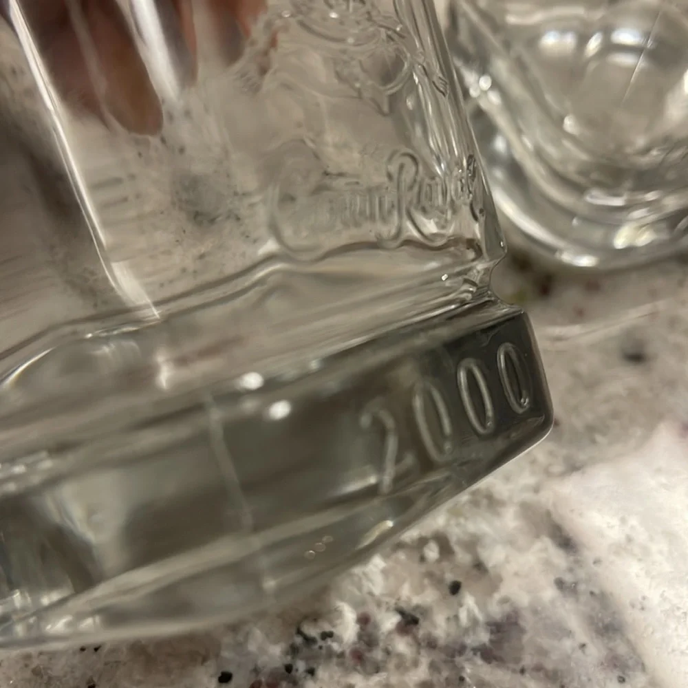 Vintage Crown Royal 2000 Y2K Rocks Glass Low Ball Man Cave Shot Glasses Man Cave